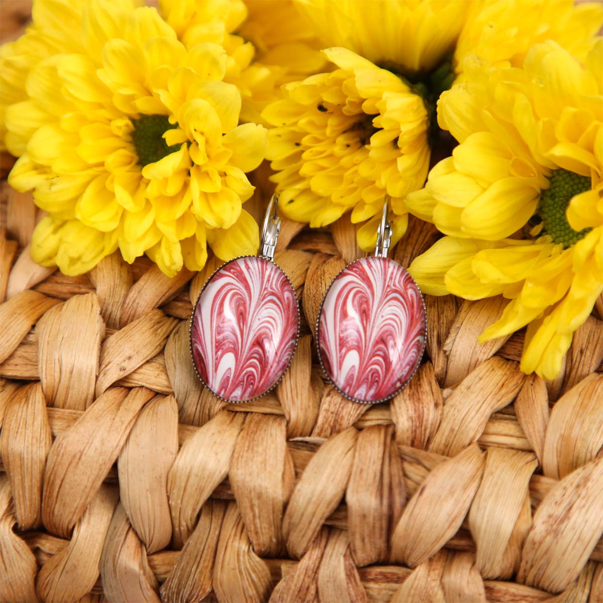 Strawberry Swirl Earrings