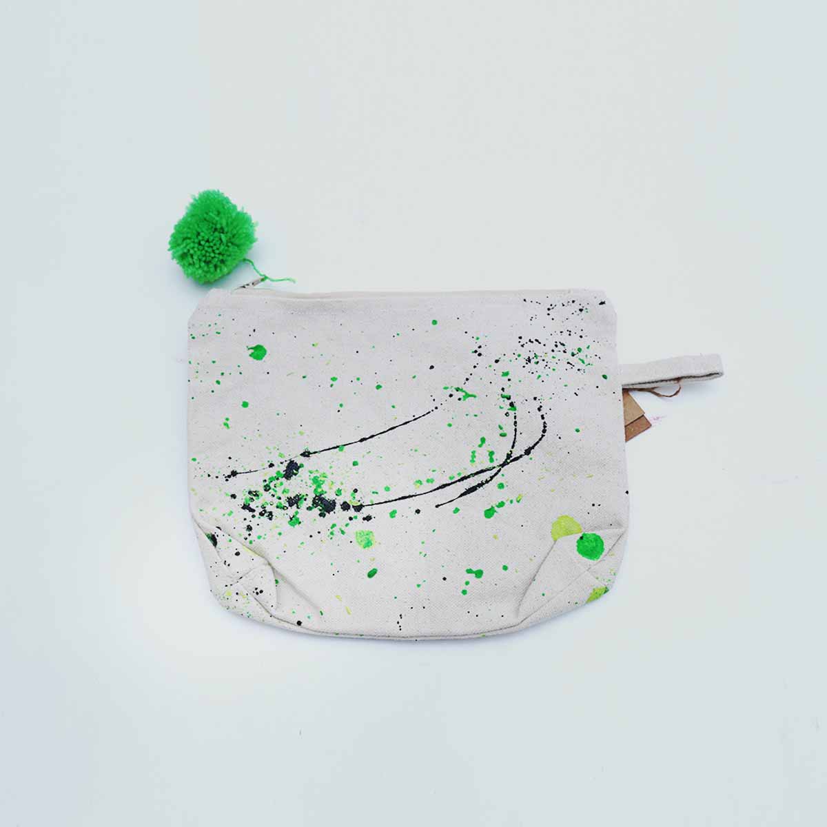 Lime Splatter Pouch
