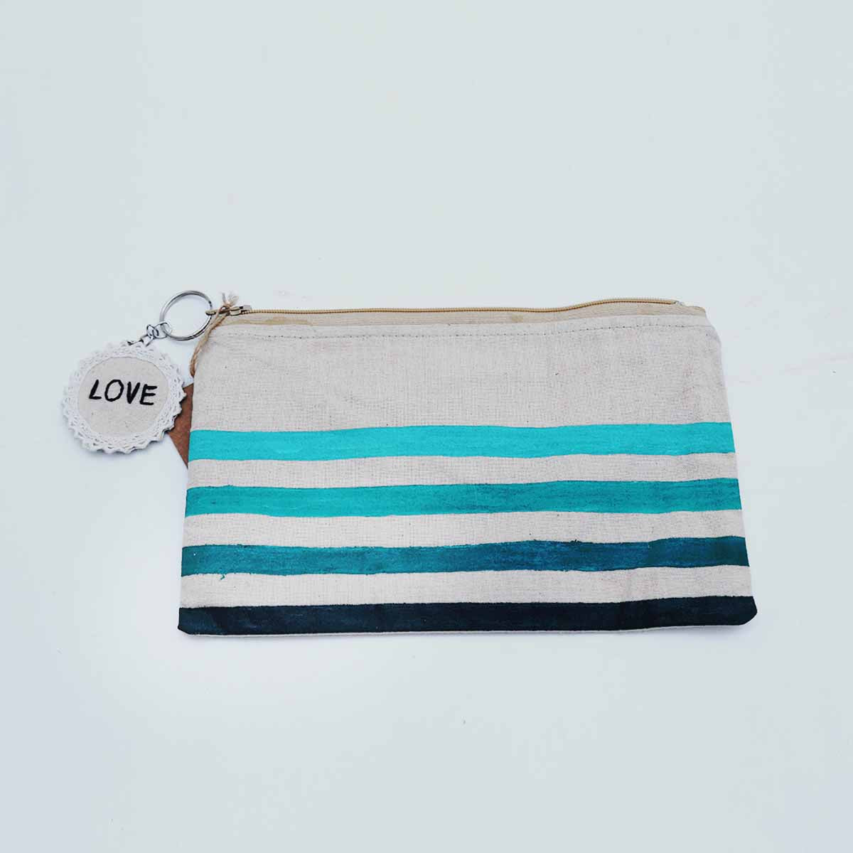 Blue stripped Pouch
