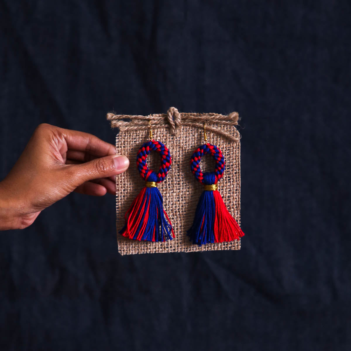 Electric Macrame Earrings