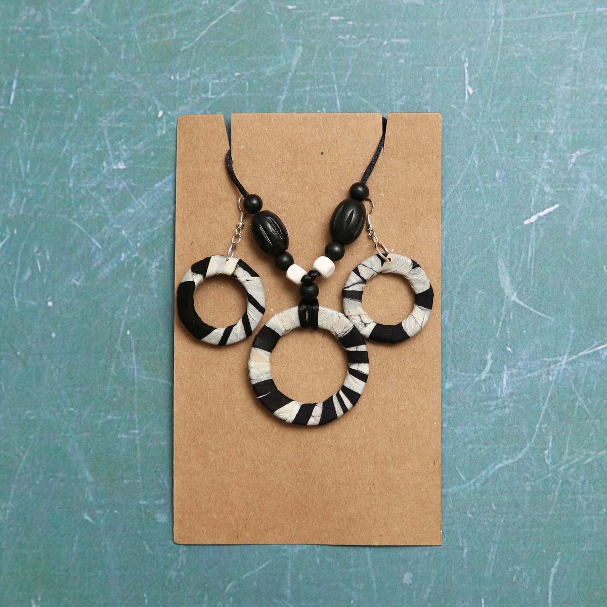 Zebra Stripes Jewellery Set