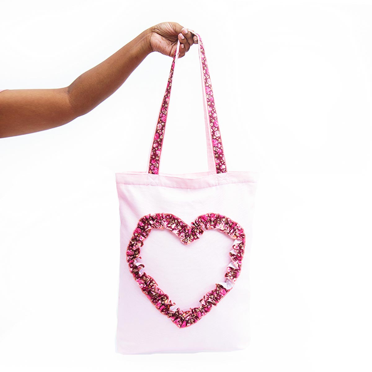 Pink heart Tote