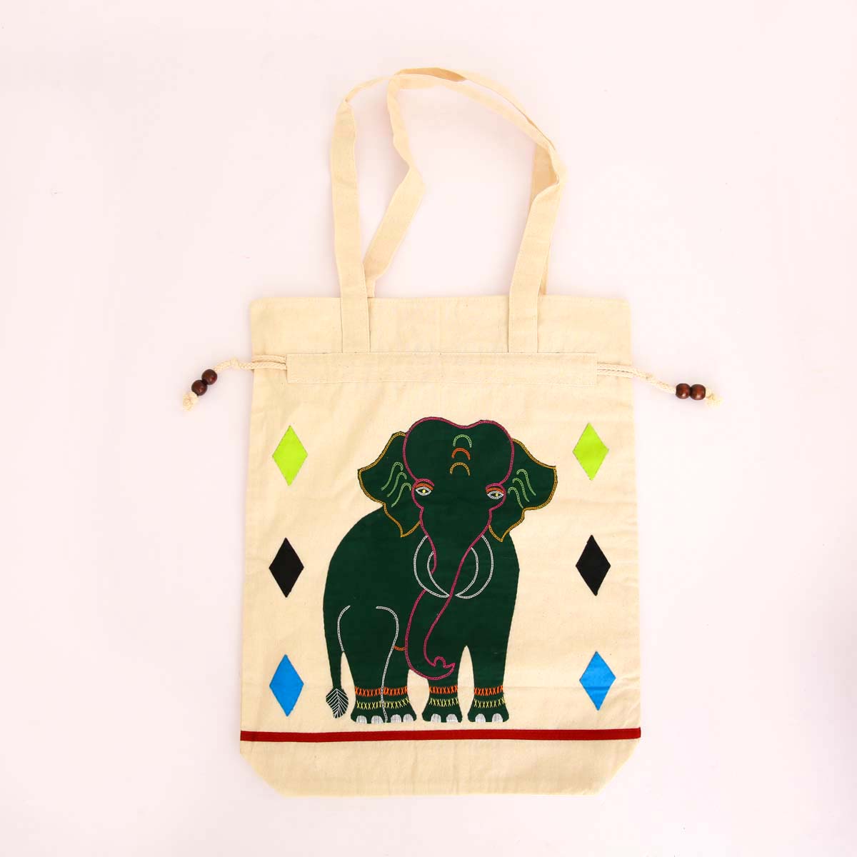 Green Ellie Cord Tote