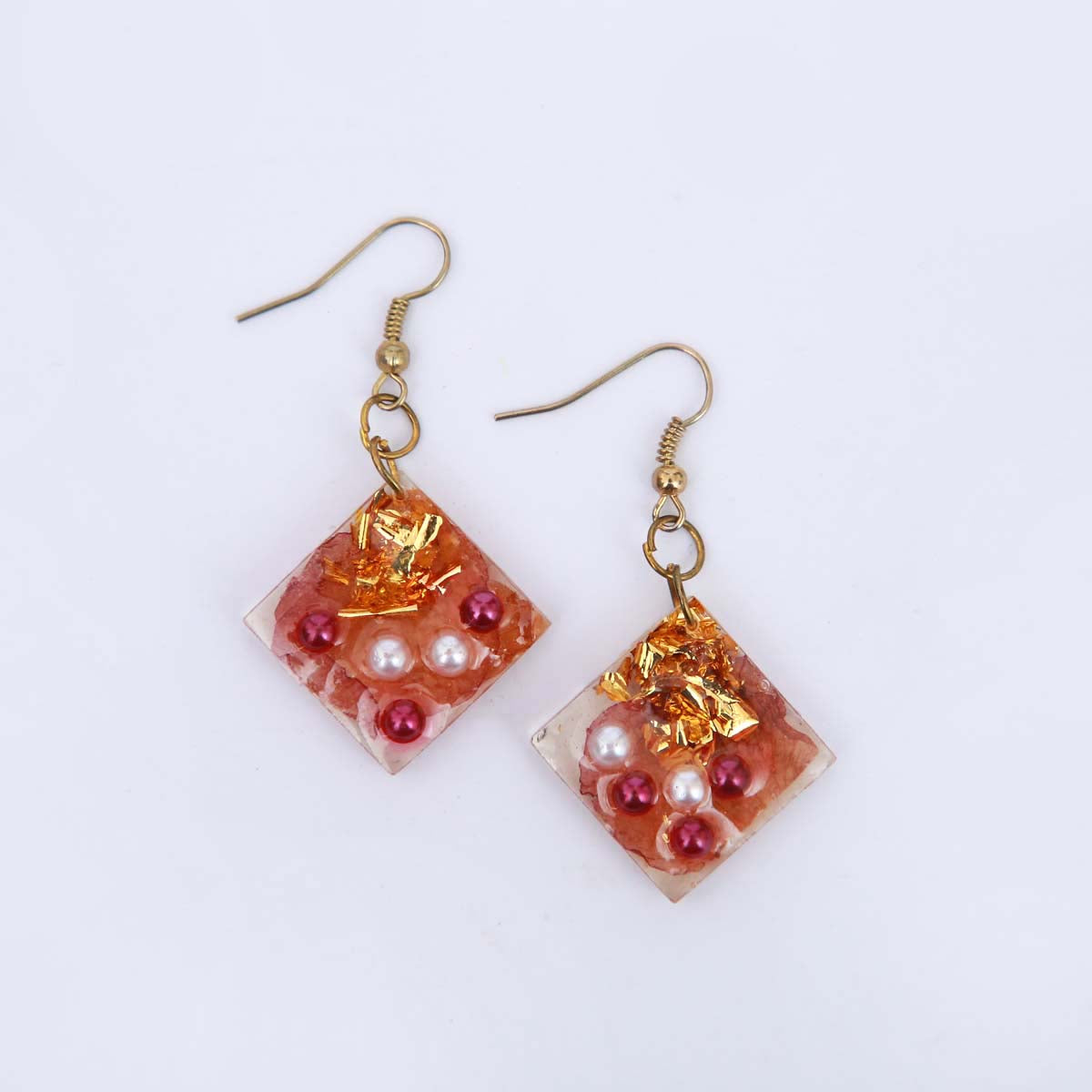 Pearly Resin Earrings