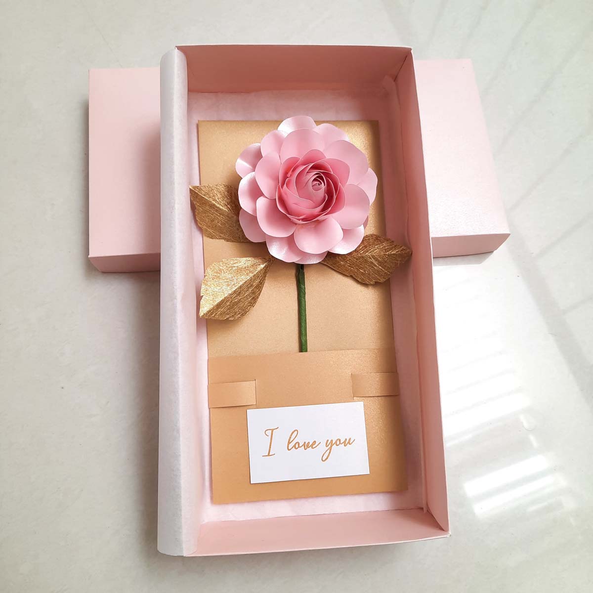 Pink Rose 'I Love You' Gift Box