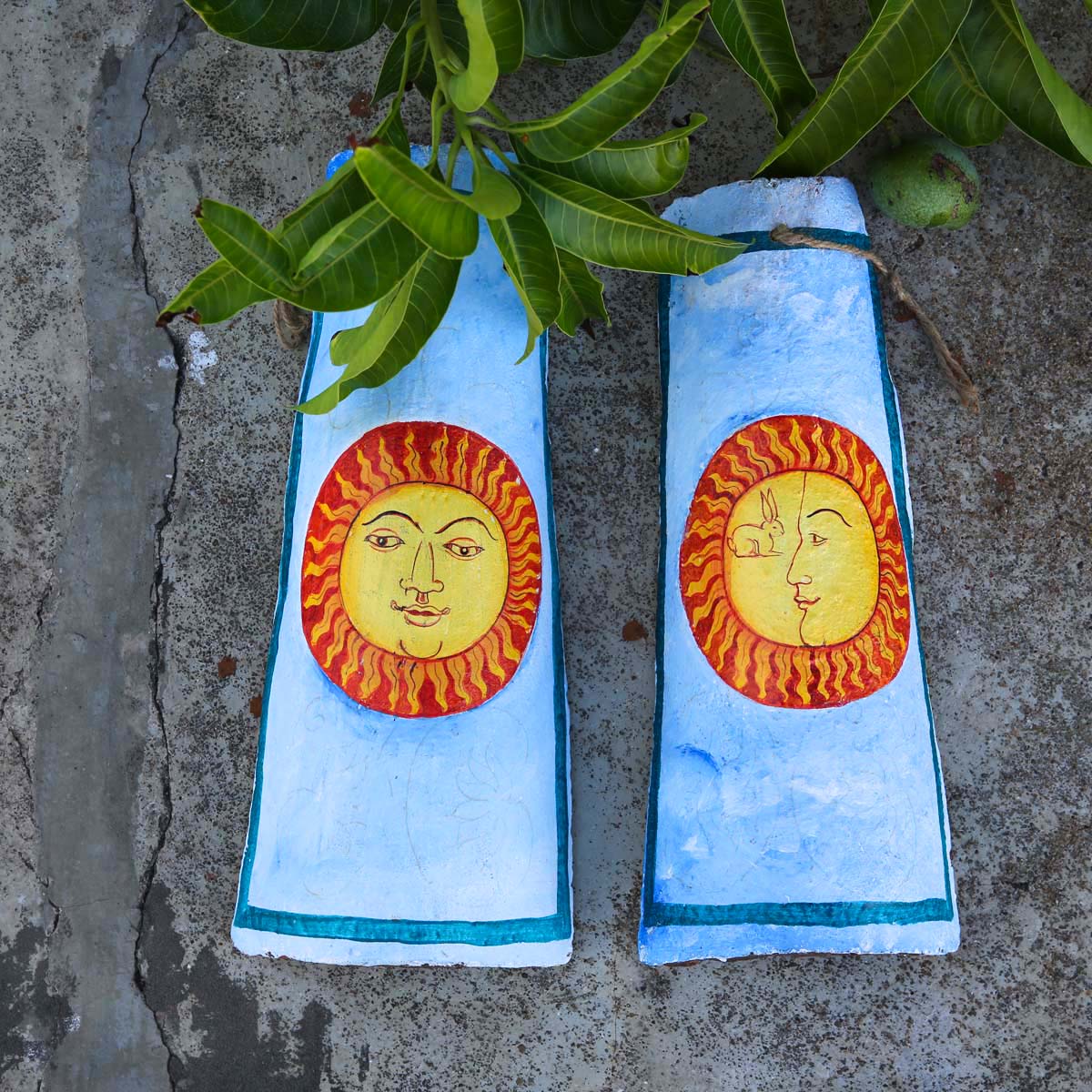 Sun & Moon Ulu Wall Hanging Set