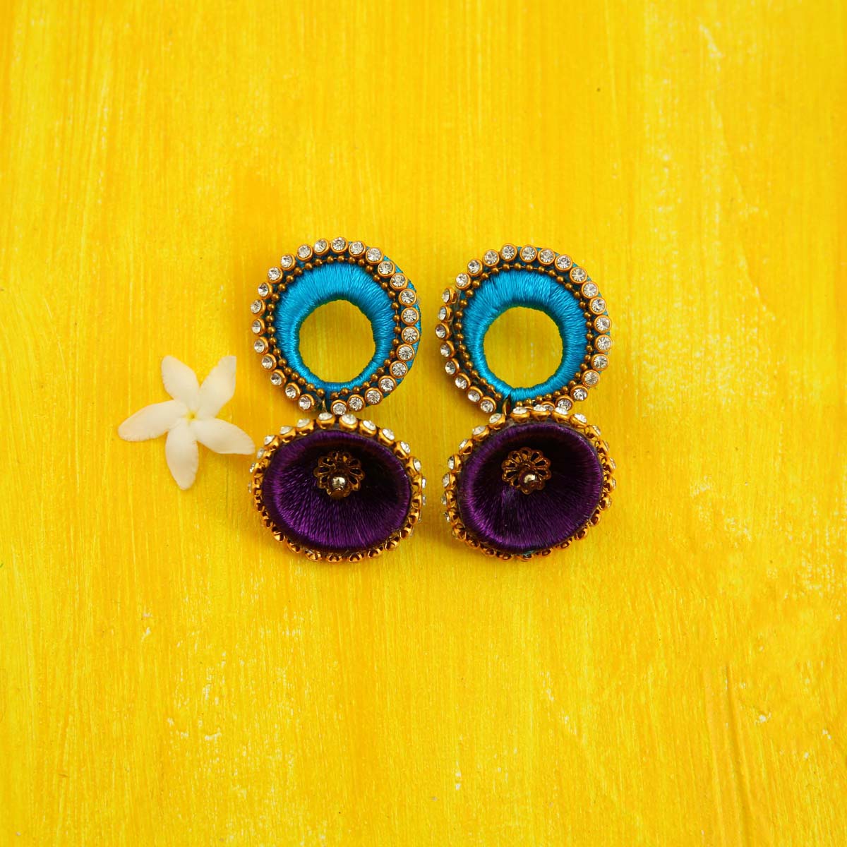 Iris Jhumka Earrings