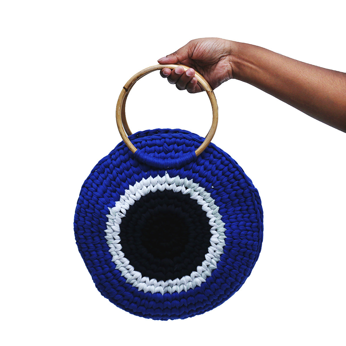 Evil Eye Crotchet Circluar Bag
