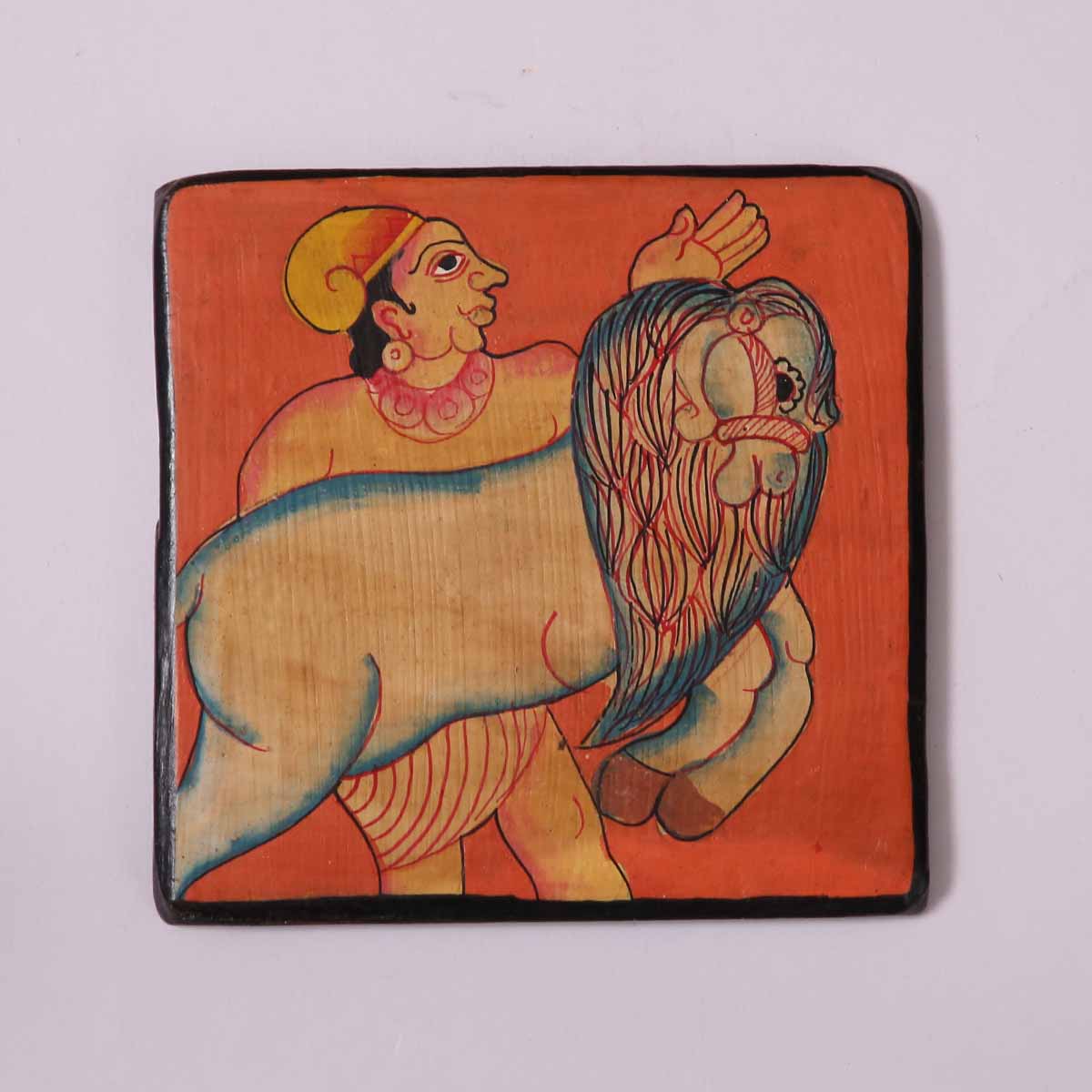 Lion and Keeper Coaster