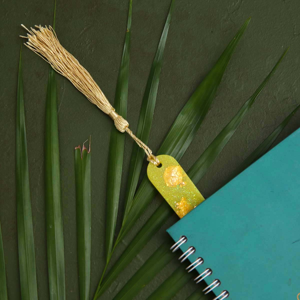 Yellow Paw Resin Bookmark