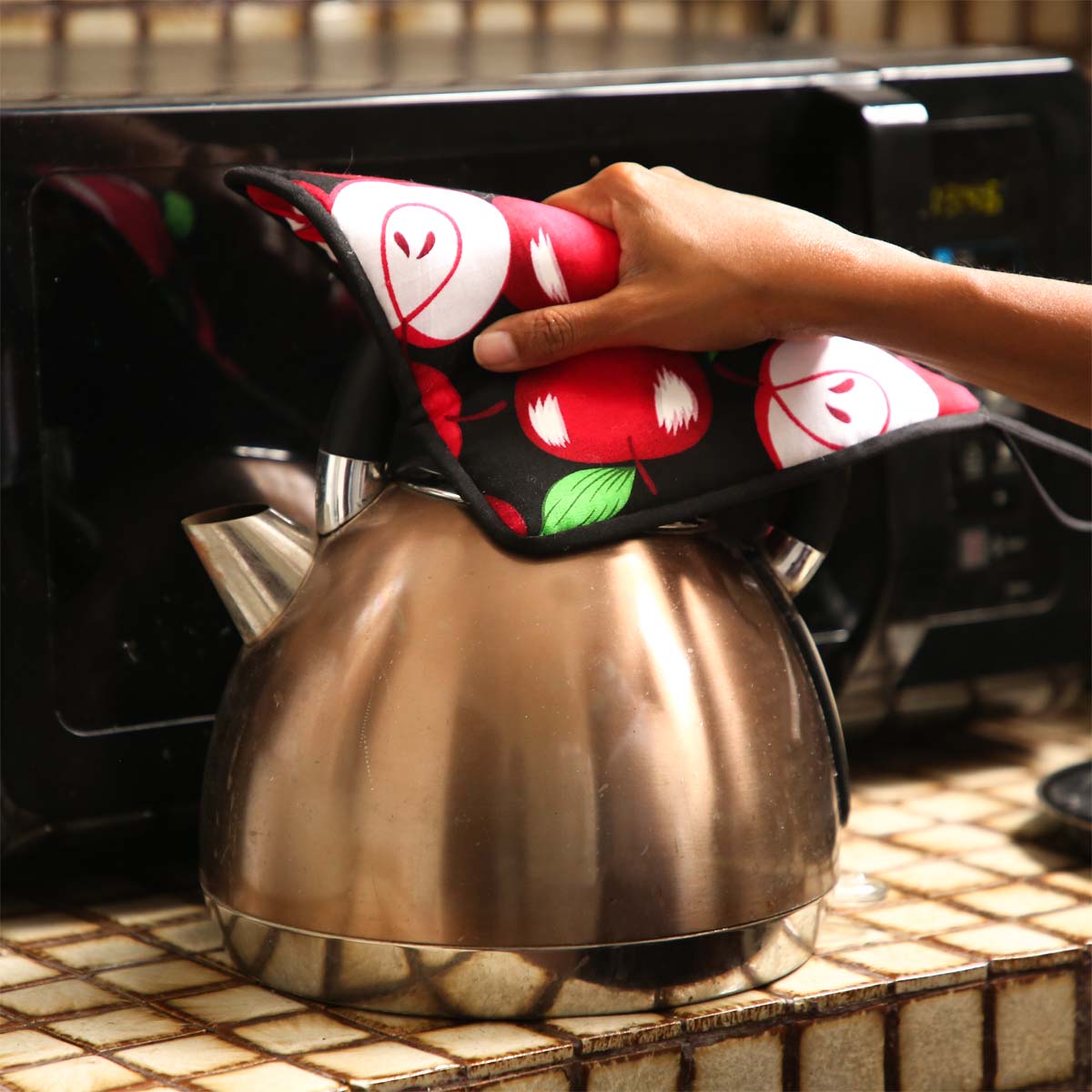 Square Potholder & Kitchen Towel Set