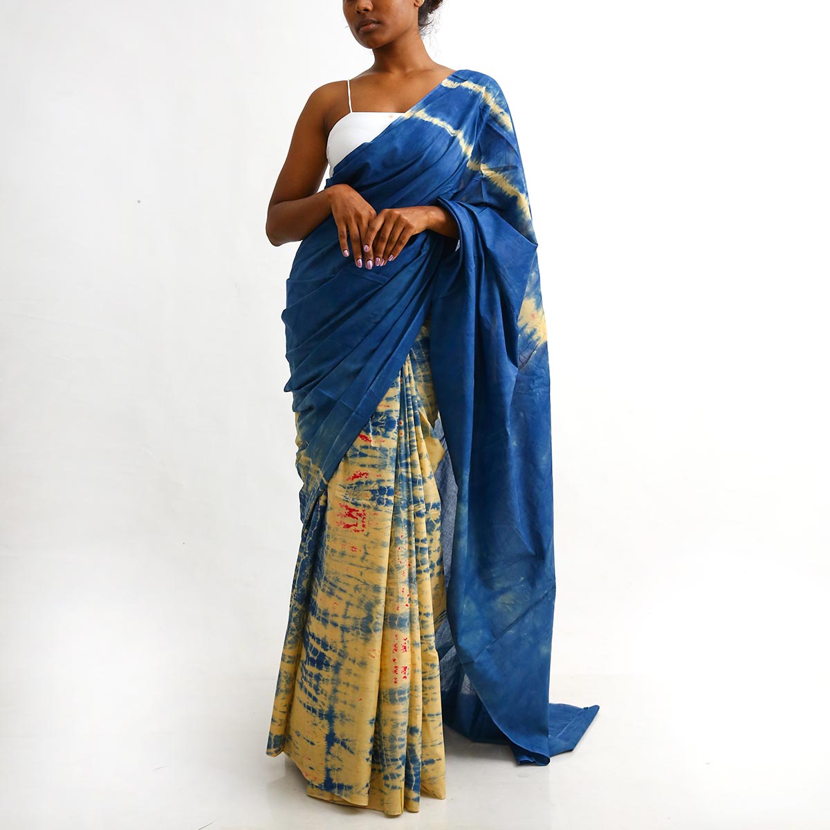 Azure Tie Dye Saree