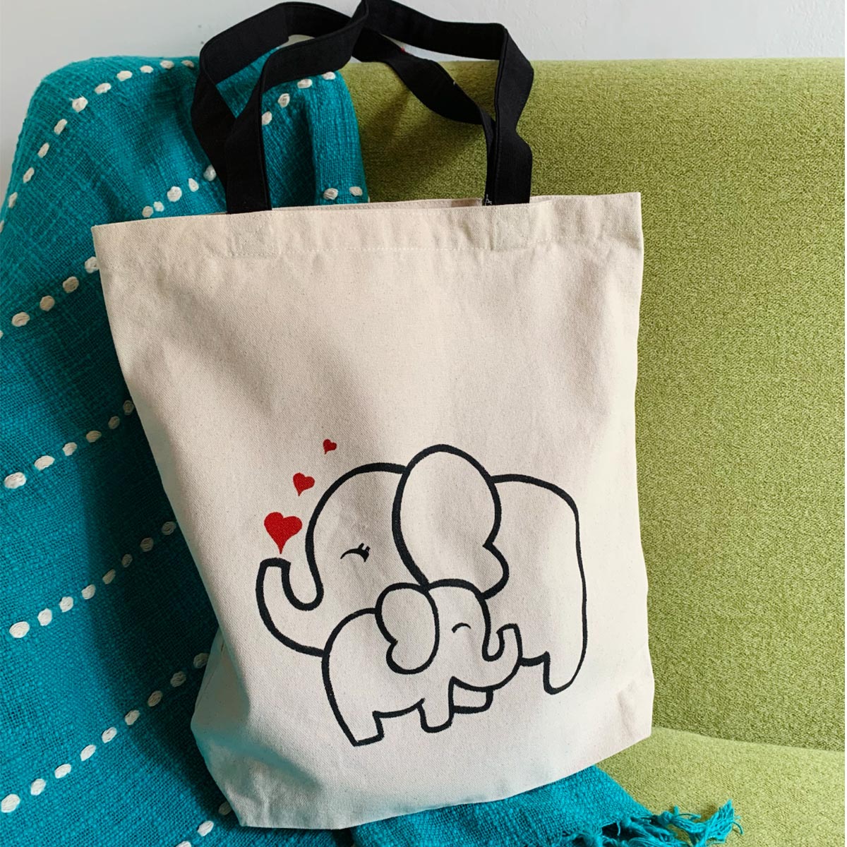 Mother & Baby Ellie Tote Bag