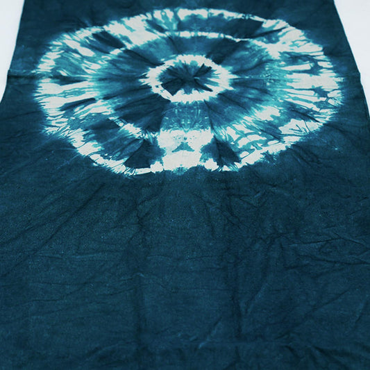 Blue Hues Tie-Dye Table Runner