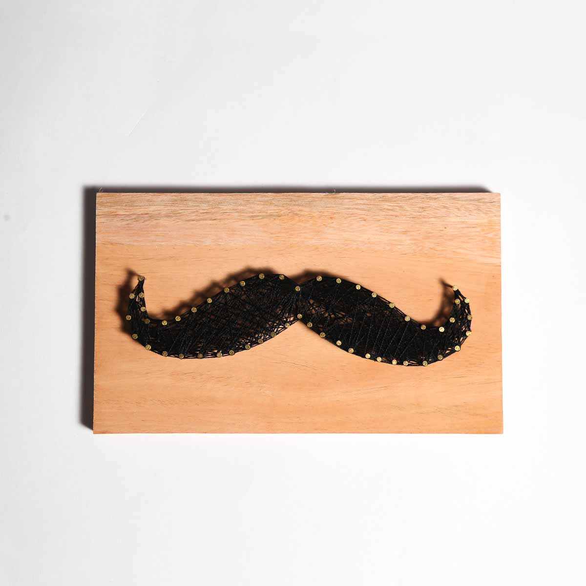 The Spaghetti Mustache String Art