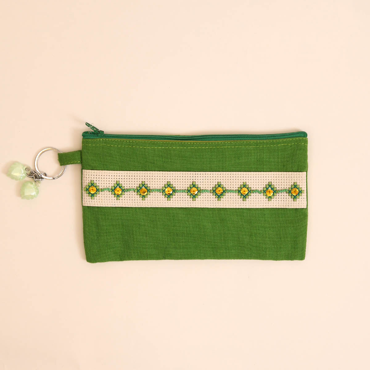 Emeralds In A Row Pencil Case