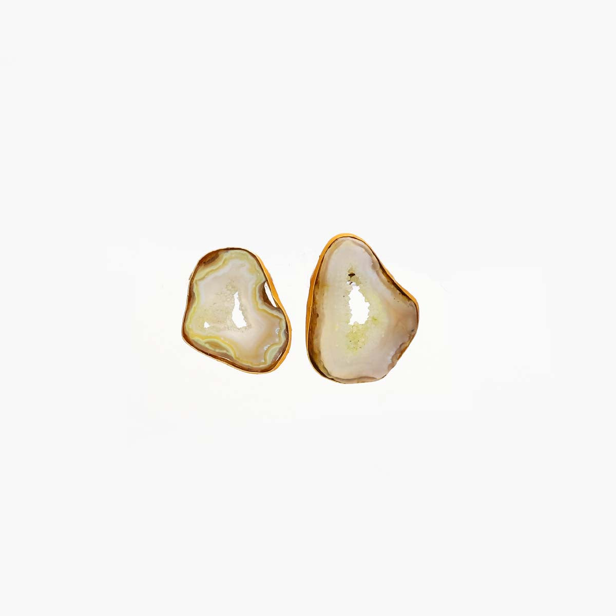 Mix Raw White Agate Earrings