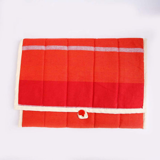Red Handloom Laptop Sleeve
