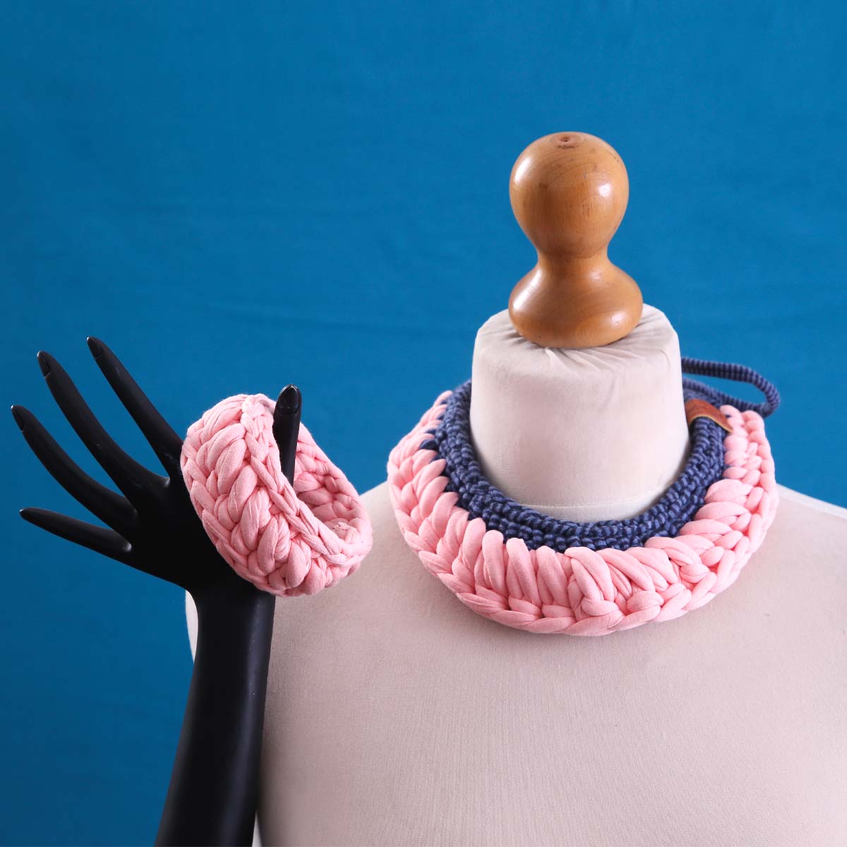 Blush Crochet Necklace