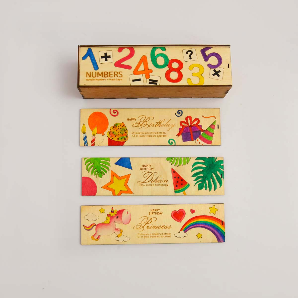 Wooden Number Set