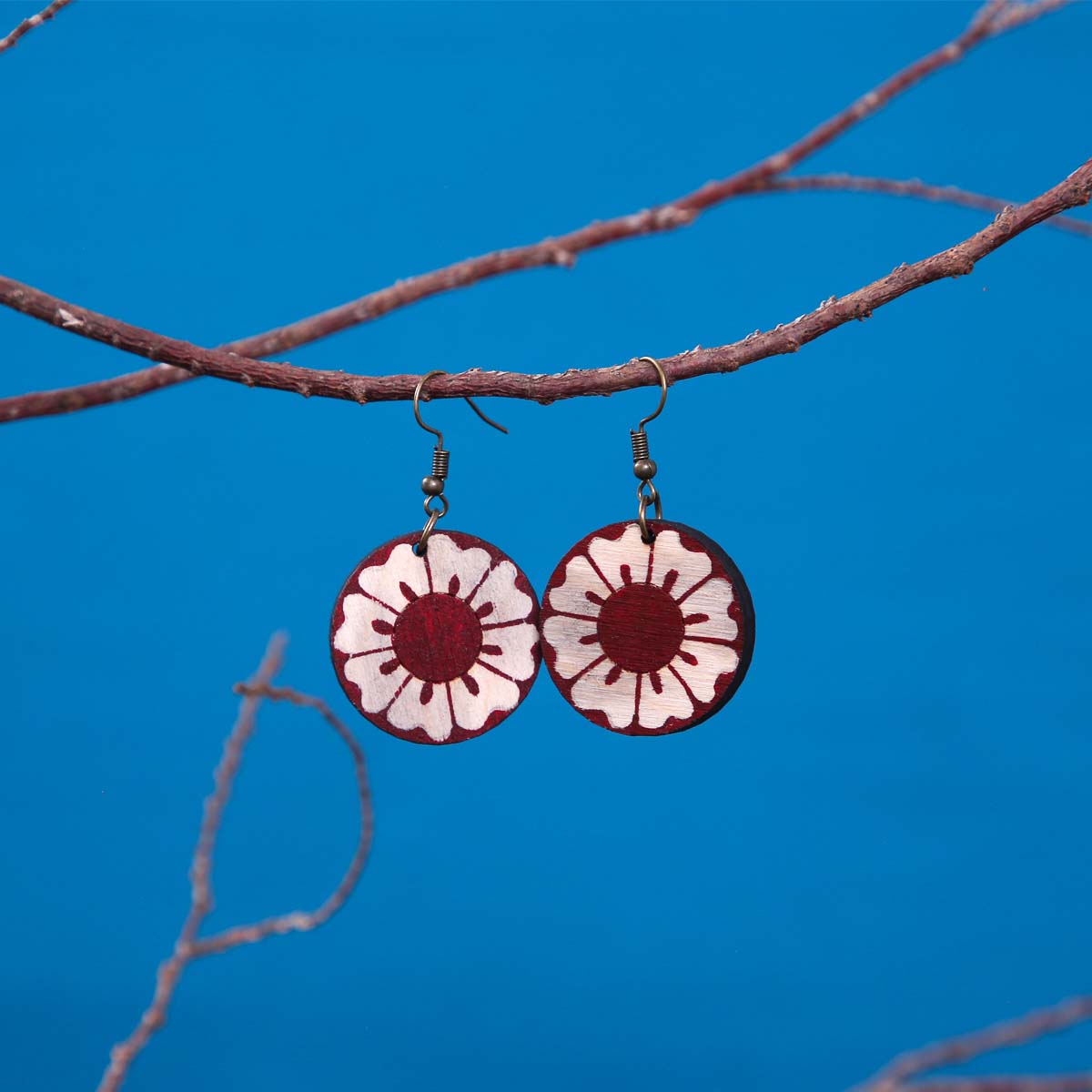 Evening Shoe Flower Earrings