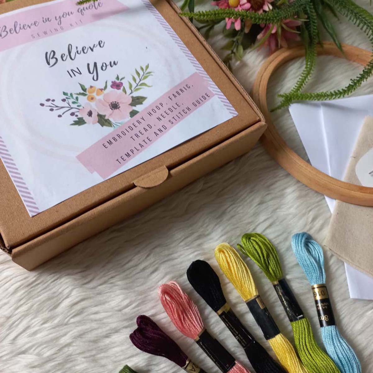 Believe In You' Embroidery Kit