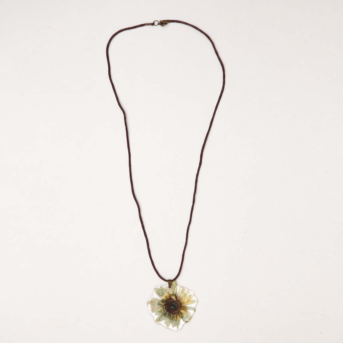 Flower Bloom Resin Necklace