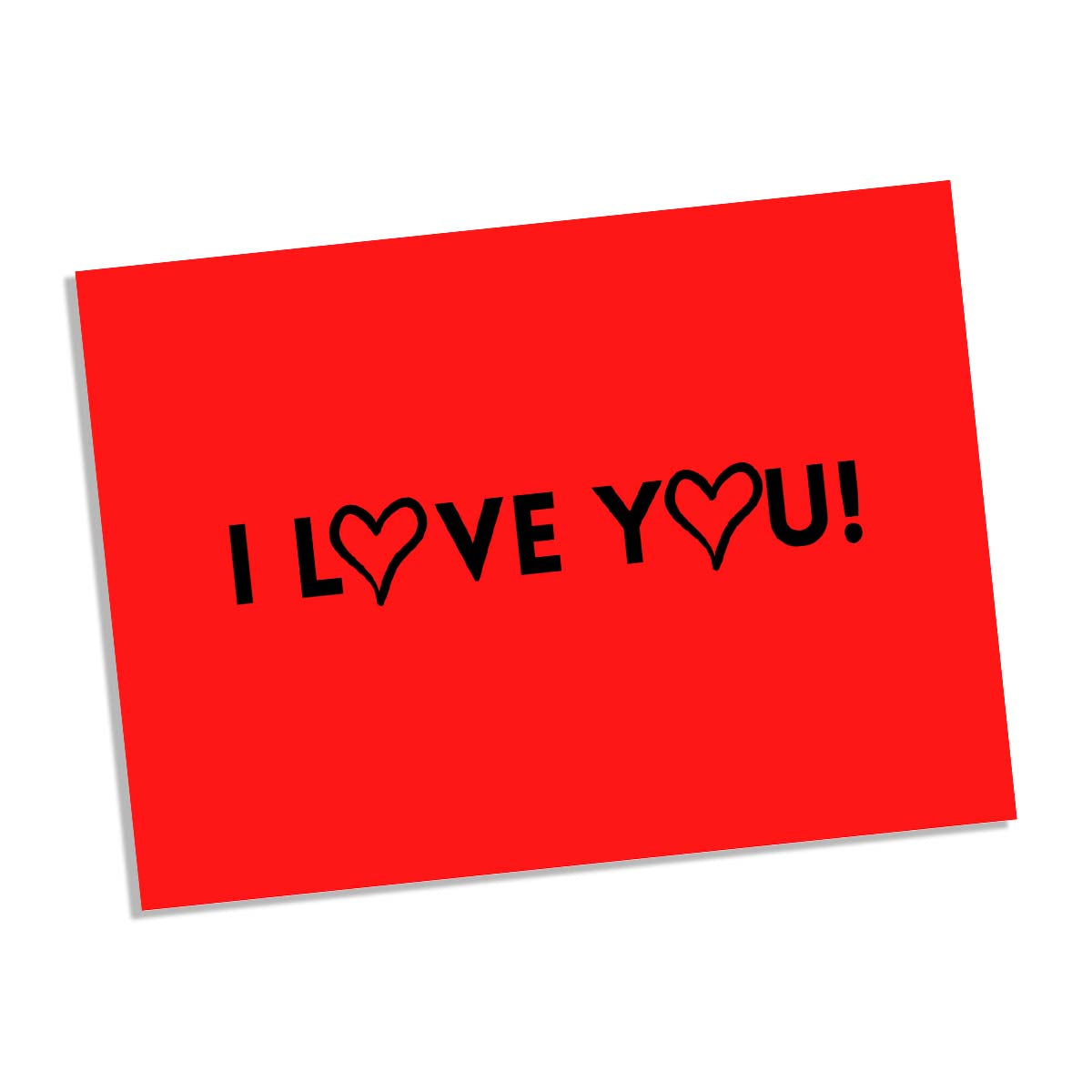 I Love You Red (foil) Card
