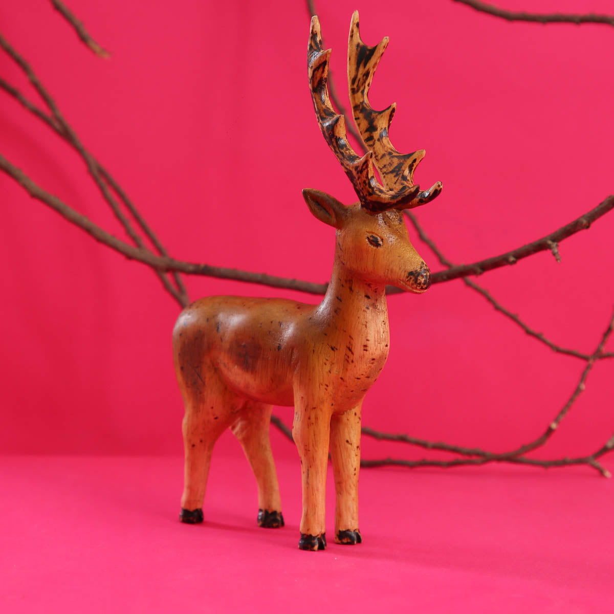 Demure Deer Carving