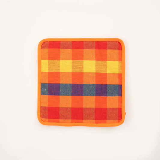 Sun Motif Handloom Pot Holder