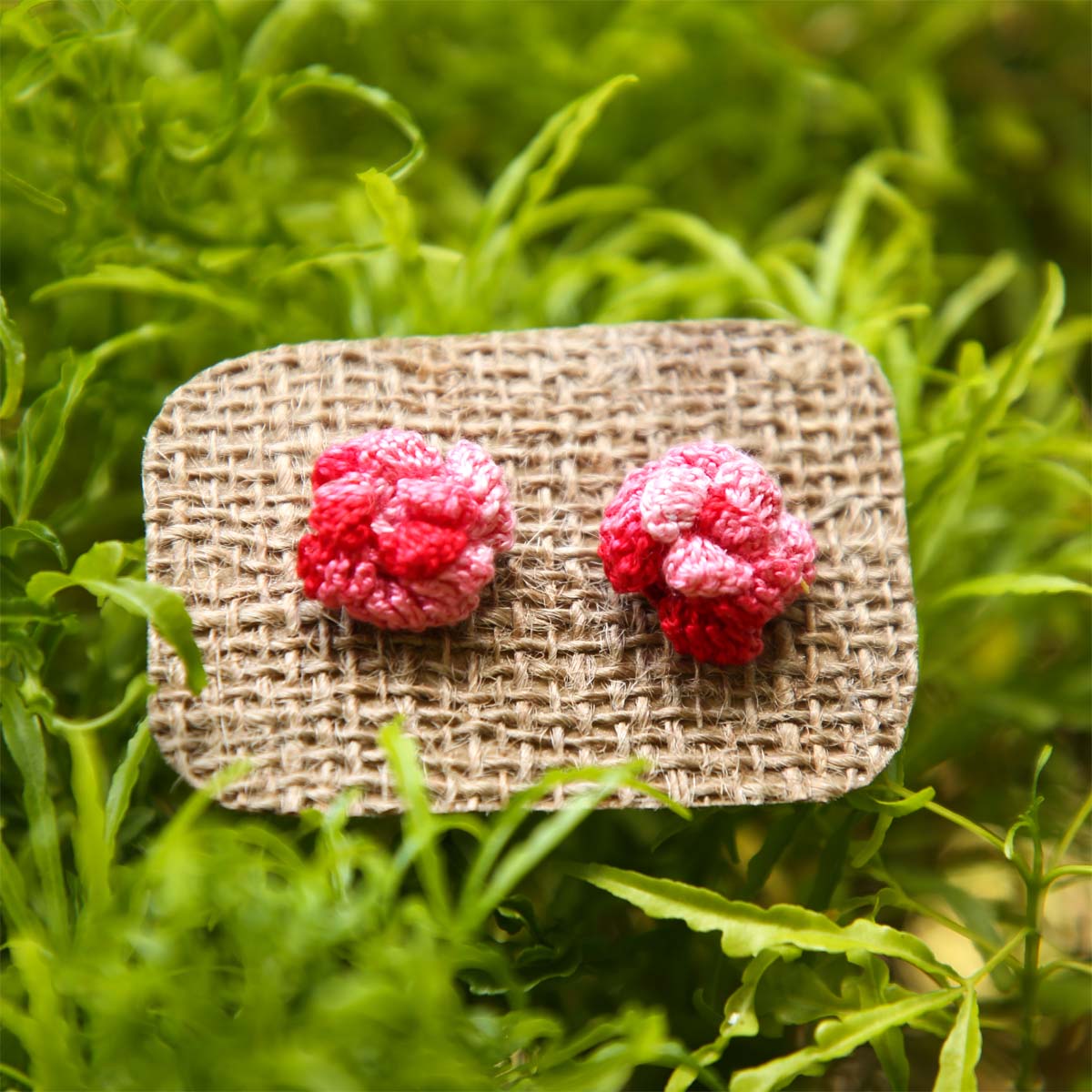 Candy Crochet Stud Earrings