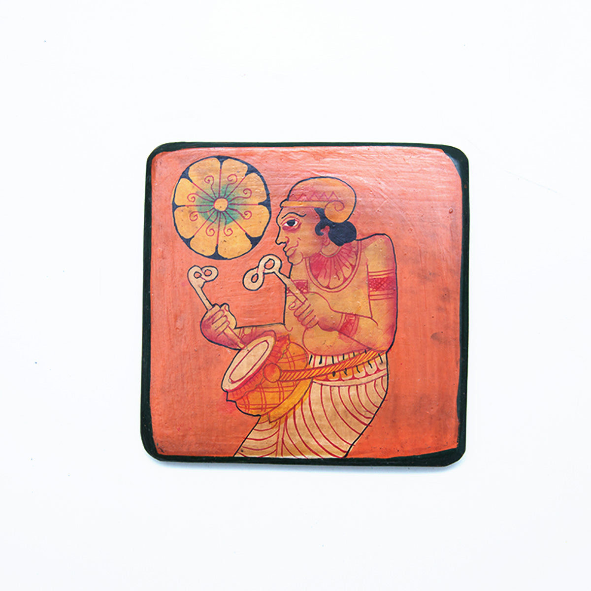 Traditional Drummer Wooden Coaster