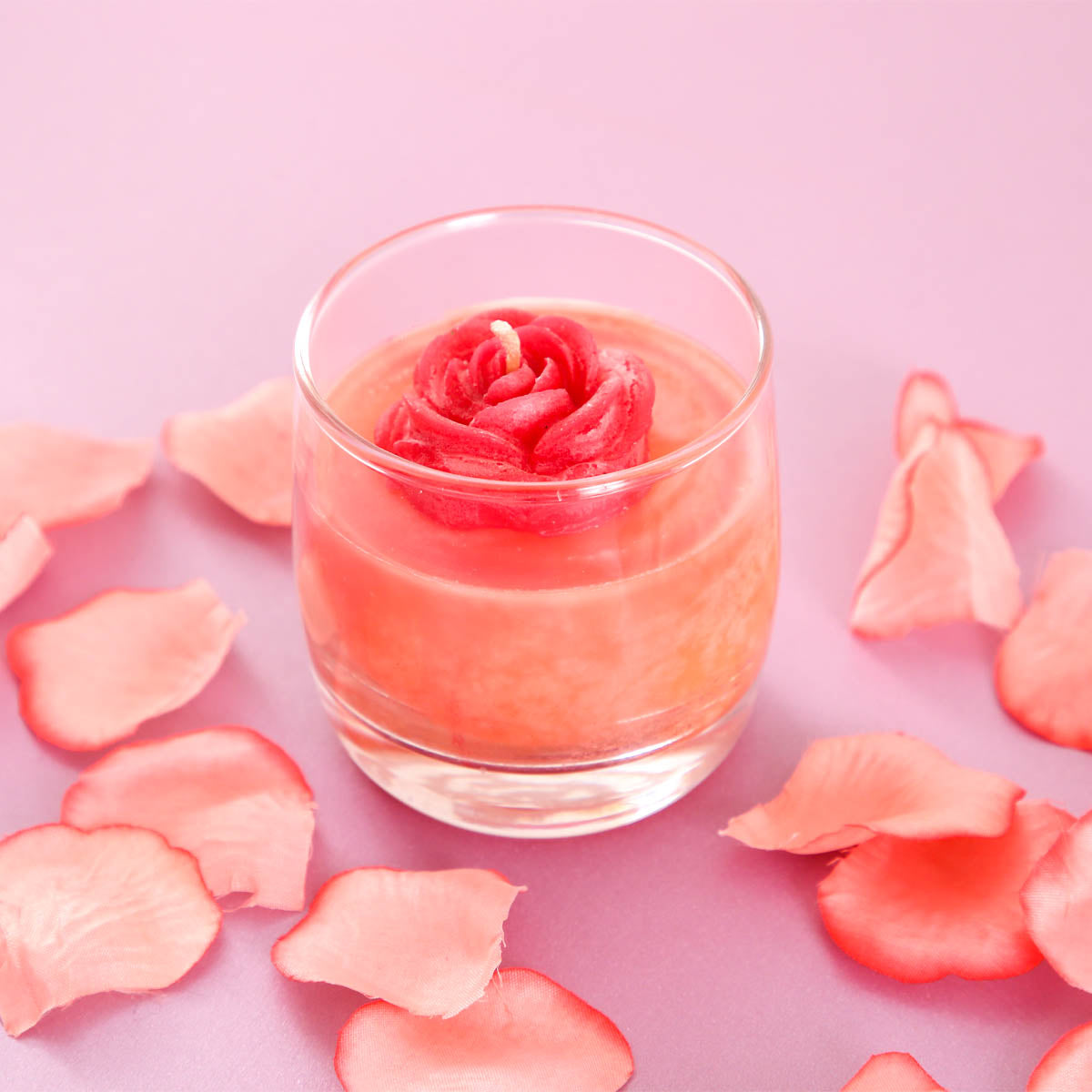 Wild Berries Rose Glass Candle