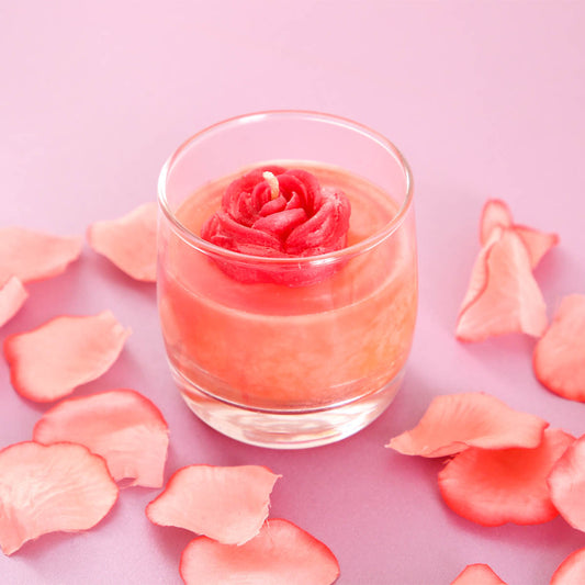 Wild Berries Rose Glass Candle