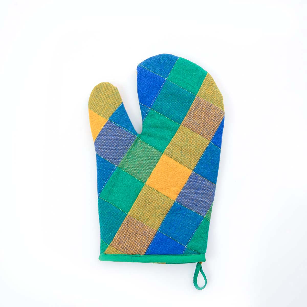 Sun Motif Handloom Oven Mitt