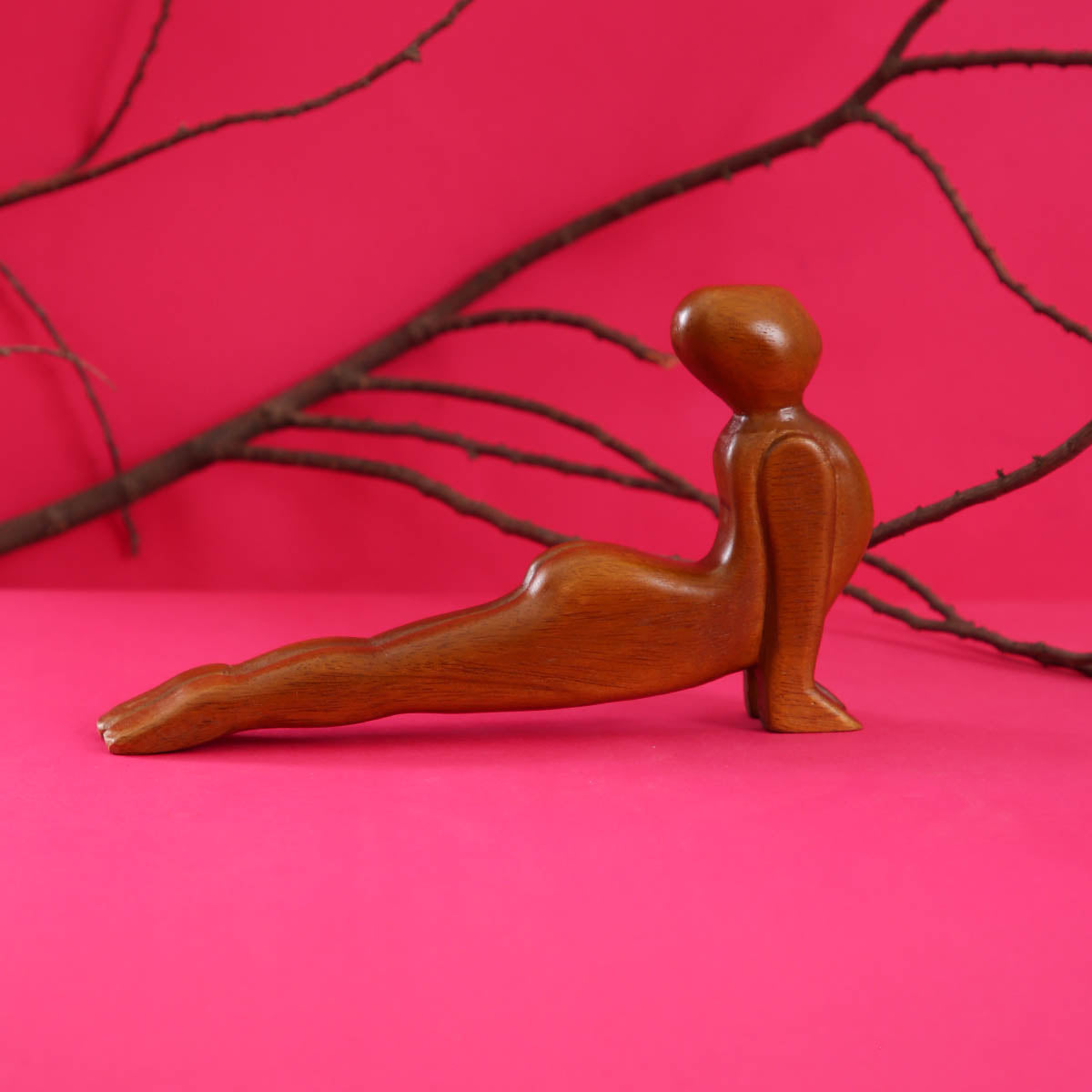 Cobra Pose Man Carving