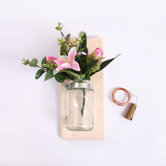 Floral Glass Wall Hanger