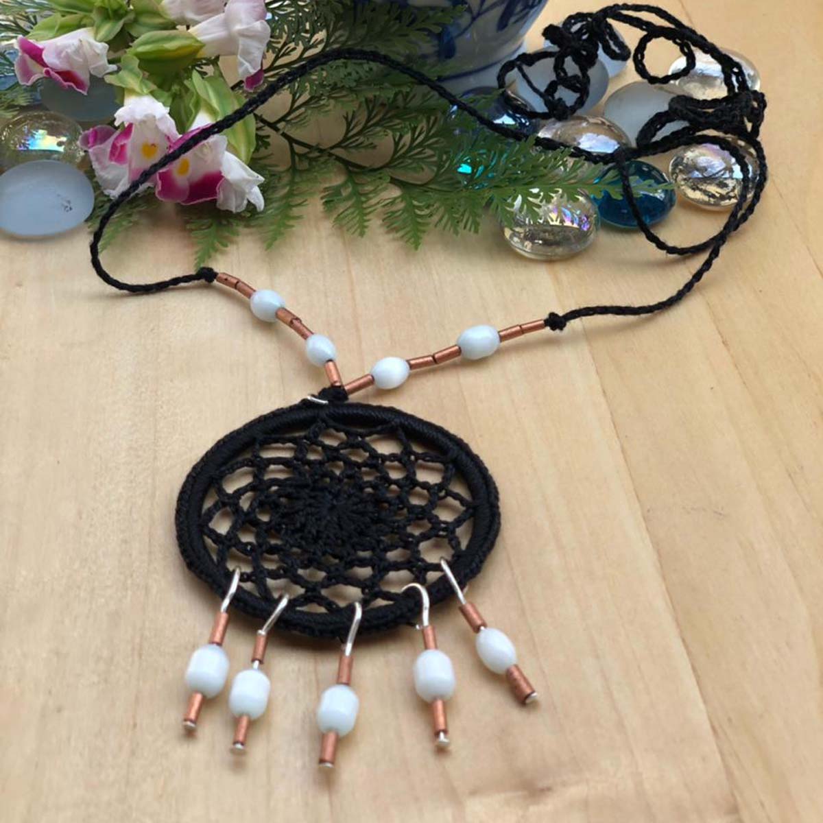 Dreamcatcher Crochet Necklace
