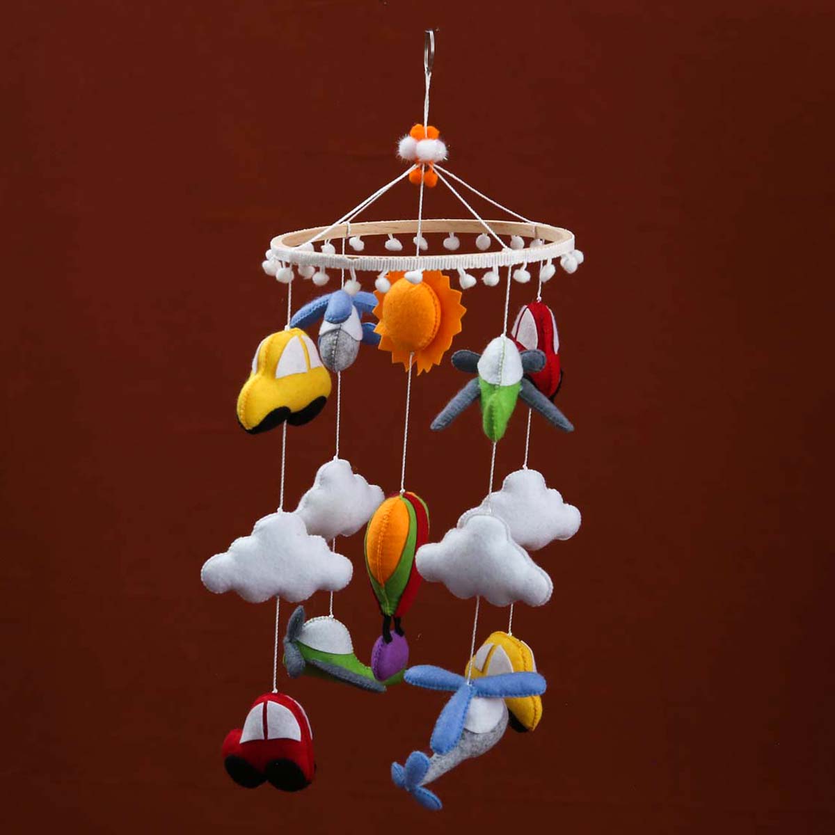 Vroom Felt Cot Mobile