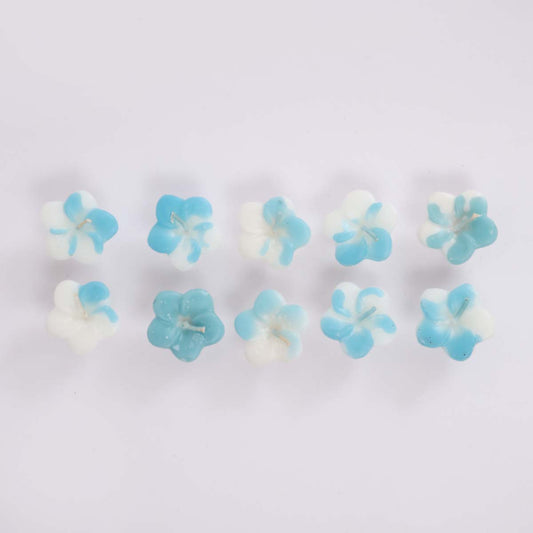 Blue Light Floating Candle Set