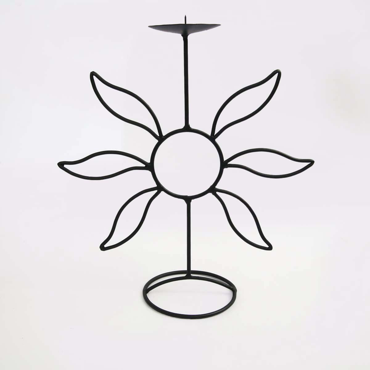 Flower Iron Candle Stand