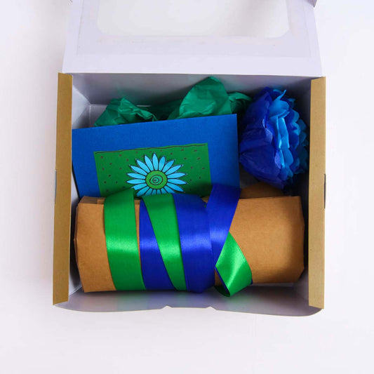 Turquoise Gift Wrap Set