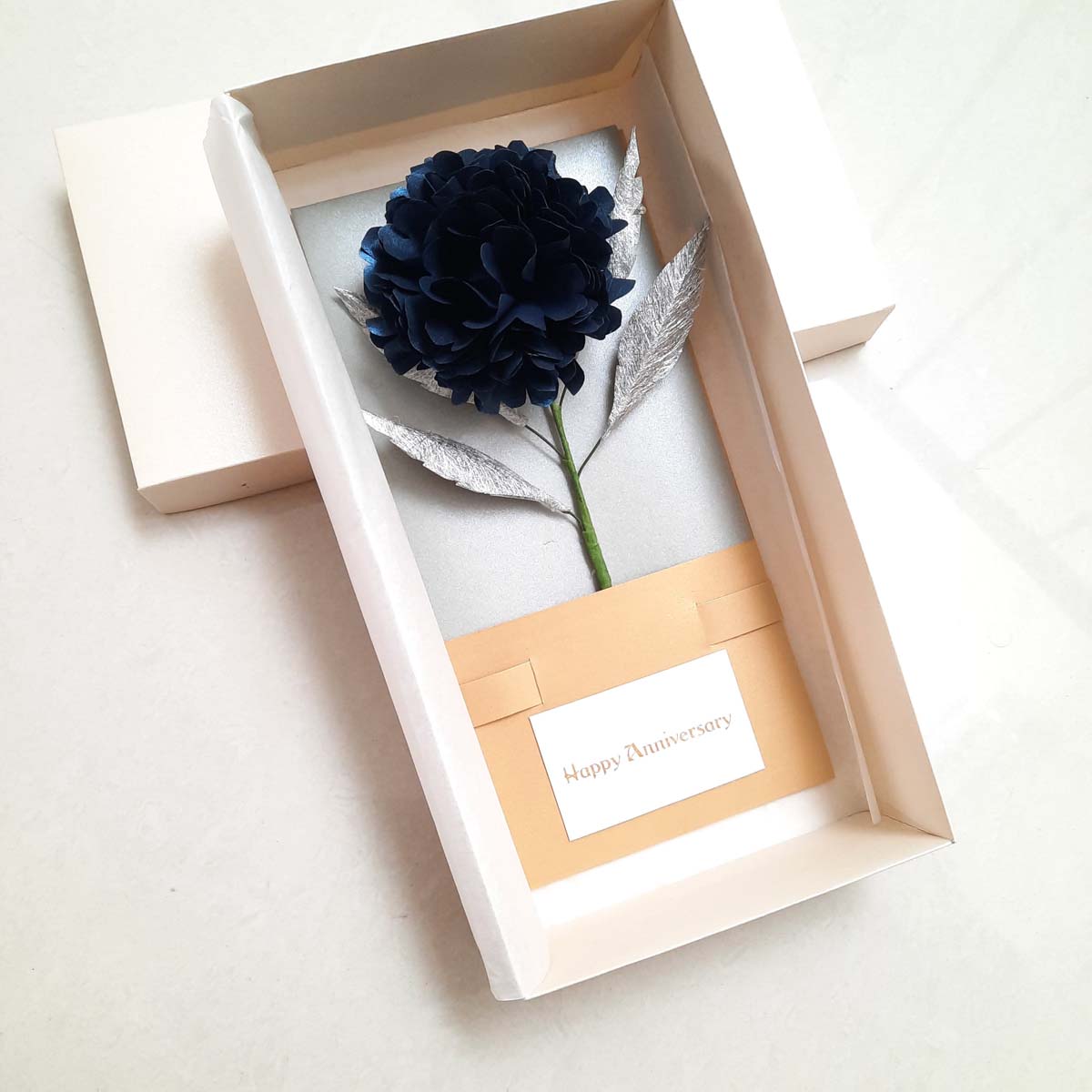 Blue Carnation 'Happy Anniversary' Gift Box