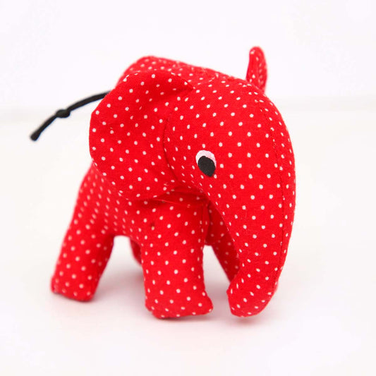 Red Polka Elephant Soft Toy