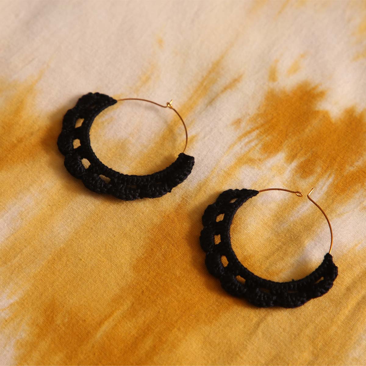 Night Sky Crochet Earrings