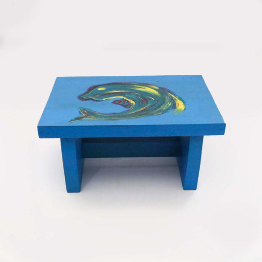 Dolphin Wooden Stool