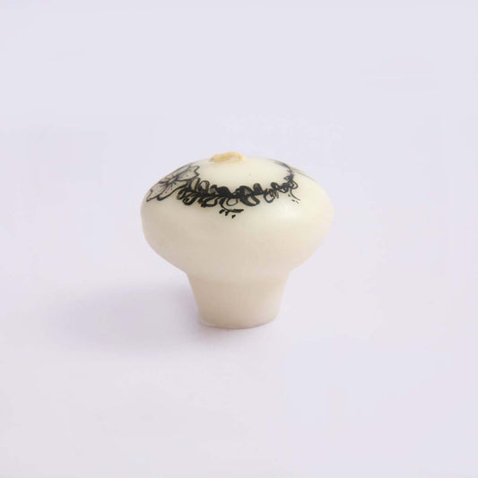 Black Flower Floating Candle