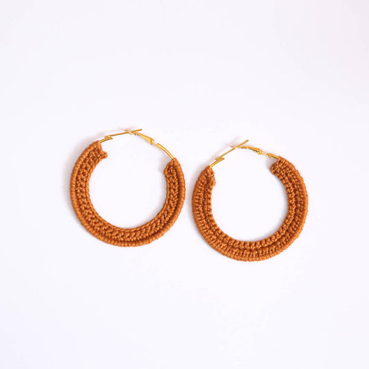 Desert Rose Crochet Hoops
