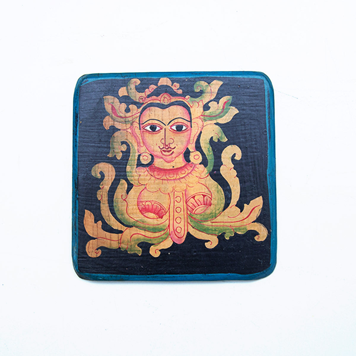 Lady Traditional Wooden Coaster