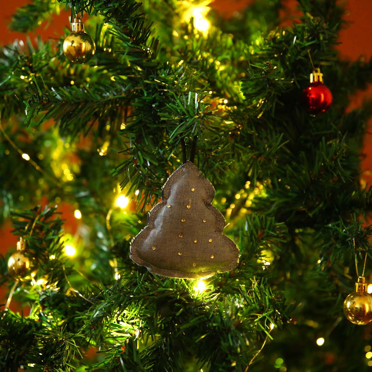 Fabric Christmas Tree Ornament